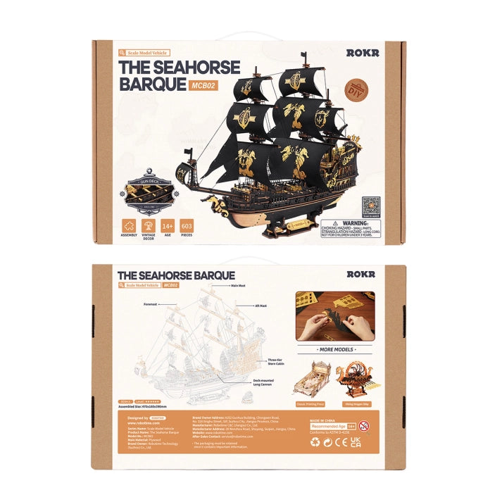 Barco piratas del caribe Rompecabezas de madera 3D 🚢