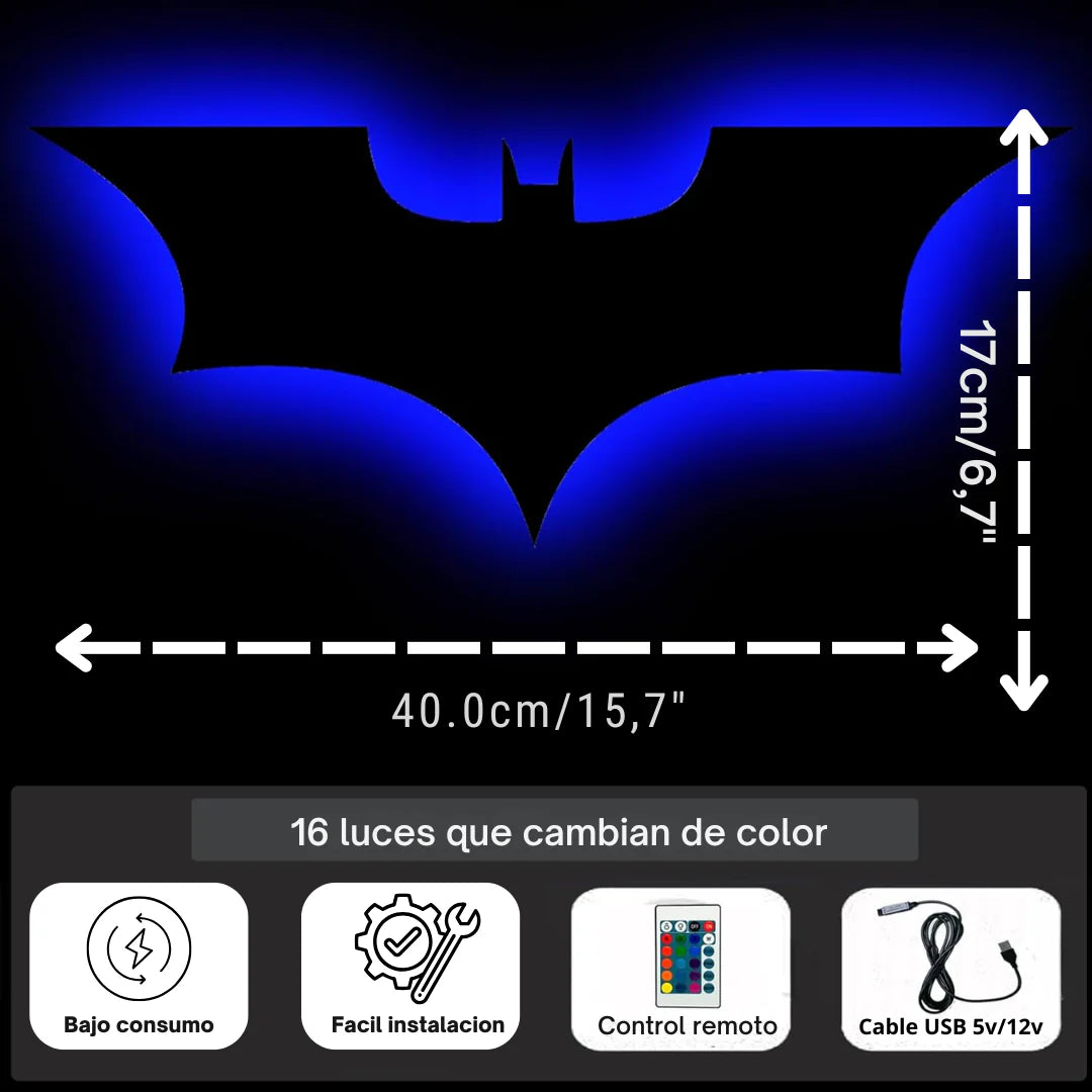 Lampara LED Batman 🦇 | Halloween 🎃