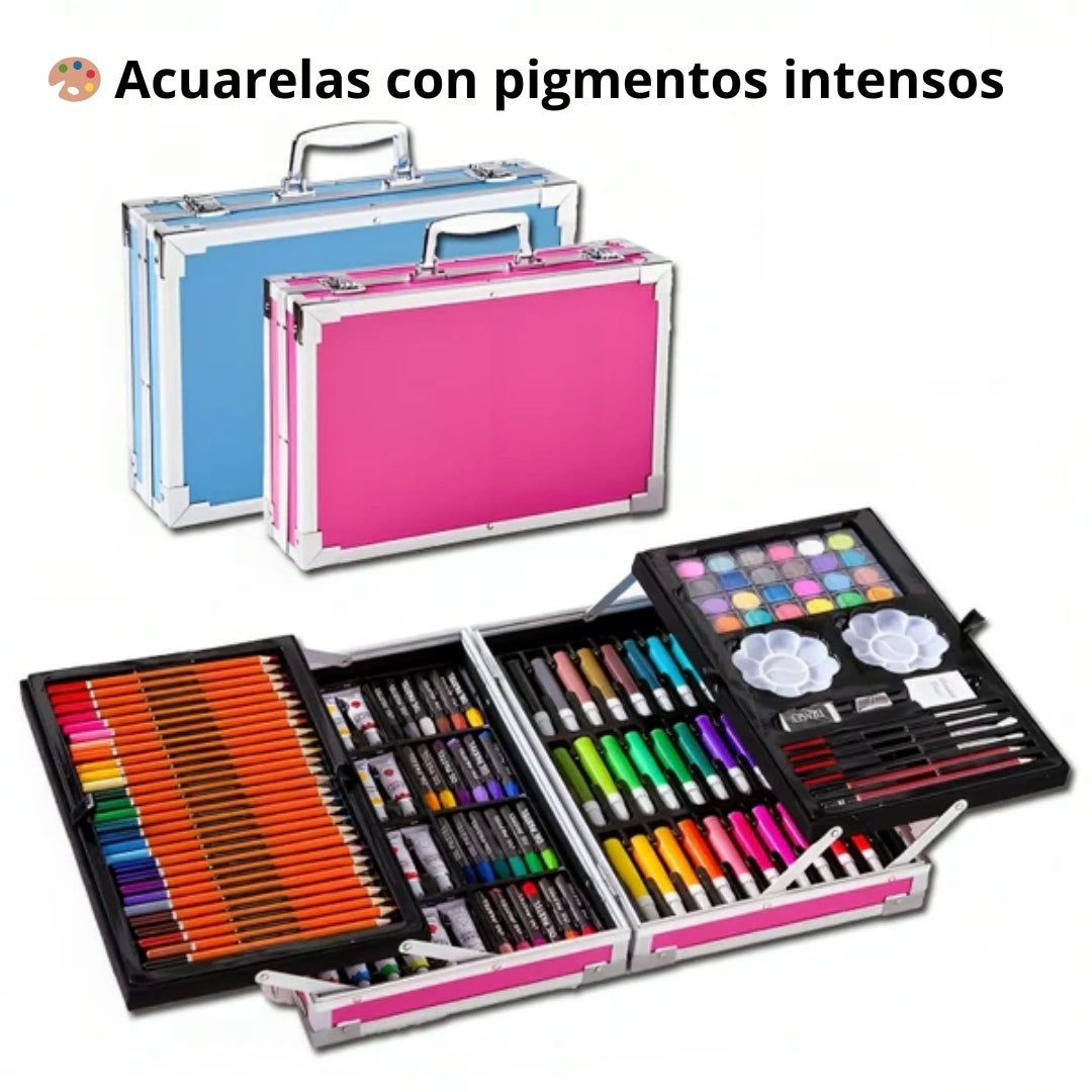 🎨 ¡145 piezas de creatividad! El set que todo artista necesita