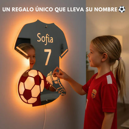 Lámina Acrílica LED| En Forma De Camiseta Personalizada Tipo Espejo