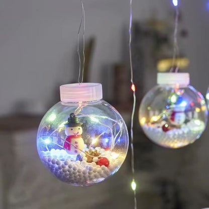 🎅 Cortina De Navidad Esferas De Luz Led