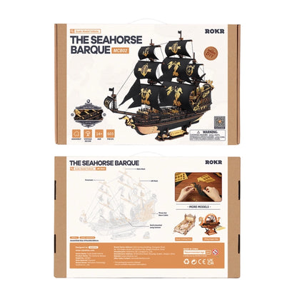 Barco piratas del caribe Rompecabezas de madera 3D 🚢