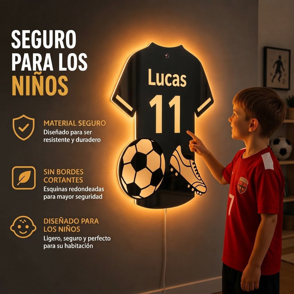 Lámina Acrílica LED| En Forma De Camiseta Personalizada Tipo Espejo