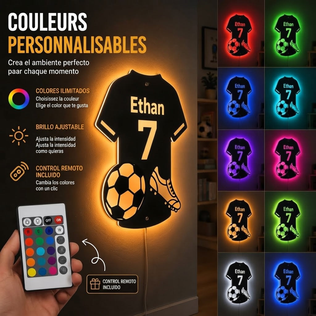 Lámina Acrílica LED| En Forma De Camiseta Personalizada Tipo Espejo